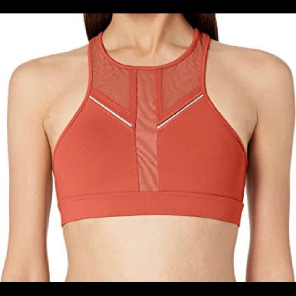 Orange red alo sports bra